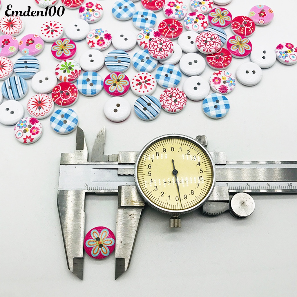 Set 100 Nút Áo Tròn Nhiều Màu Sắc