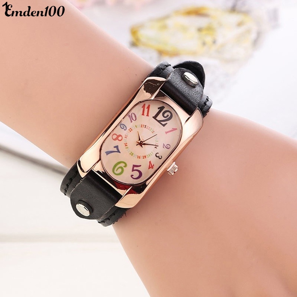 Đồng Hồ Đeo Tay Dây Giả Da Thời Trang Nữ
