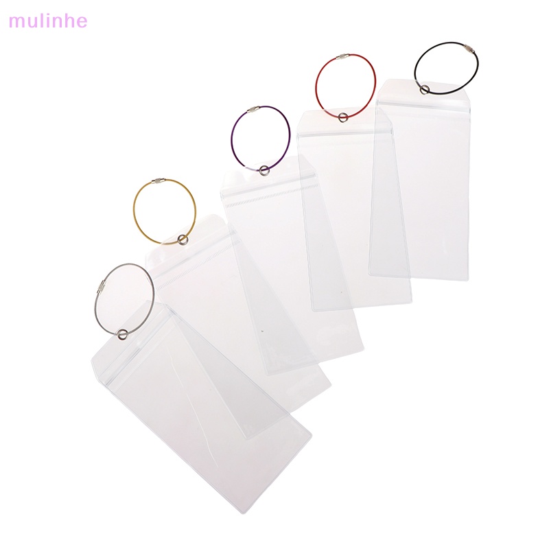 Thẻ Hành Lý mulinhe Trong Suốt Chống Thấm Nước Có Dây Thép vn