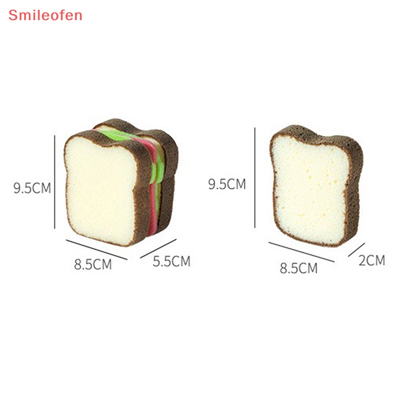 Miếng Bọt Biển Rửa Chén Hình Bánh Mì Sandwich Tiện Dụng Mới