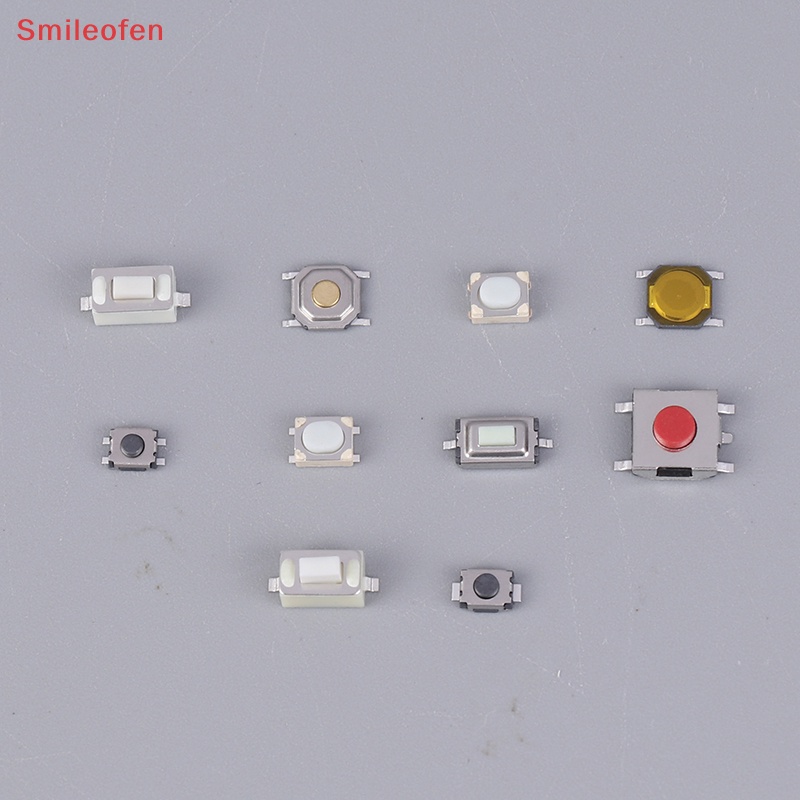 Bộ 100 Nút Công Tắc Cảm Ứng SMD Micro Tactile Điều Khiển Từ Xa Cho Xe Hơi / Máy Tính Bảng Mới