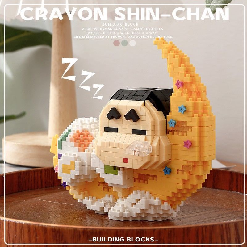Đồ Chơi Lắp Ráp Hình Chú Chó Cinnamon Đang Ngủ Dễ Thương