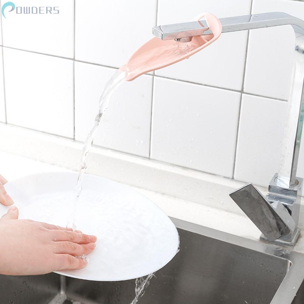 Đầu Nối Dài Vòi Nước Bằng Silicone PP Cao Cấp 14.5 * 10cm Màu Hồng / Xám / Be