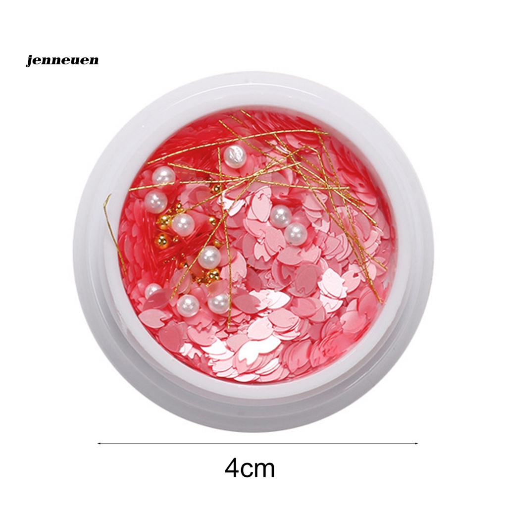 1 Hộp Hạt Kim Sa Trang Trí Móng Tay DIY