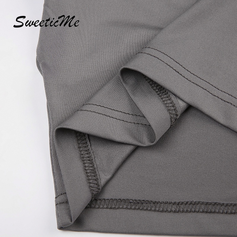 Bộ Áo Croptop Ngắn Tay Cổ Tròn + Quần Lưng Cao Ôm Dáng Thời Trang 2023 Cho Nữ