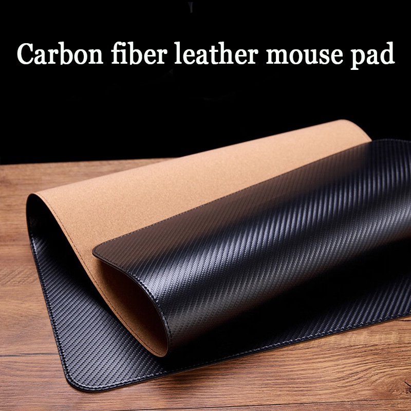 Tấm Lót Chuột Và Bàn Phím Máy Tính Cỡ Lớn Kết Cấu Sợi Carbon Chống Trượt Tiện Dụng