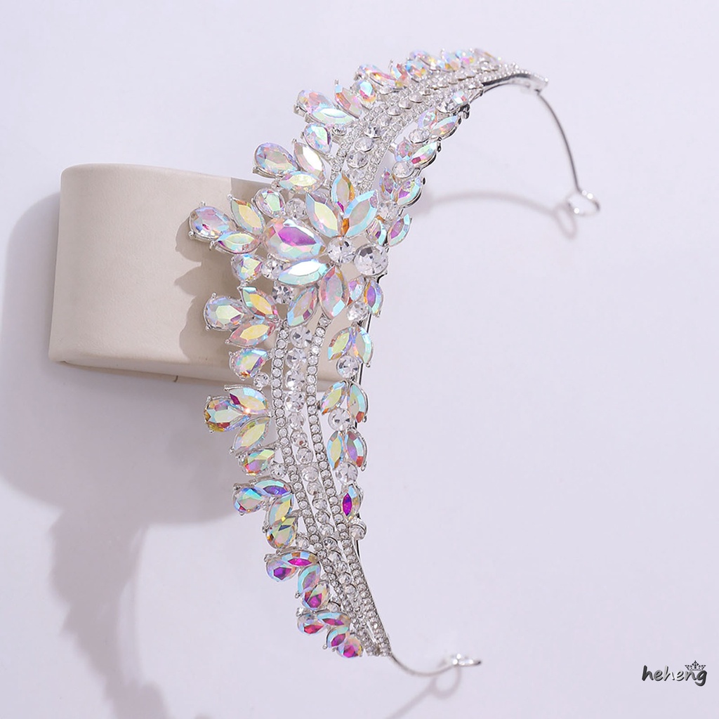 Toàn Bộ Vương Miện Cài Tóc Đính Kim Tuyến Lấp Lánh Chống Trượt Cho Cô Dâu