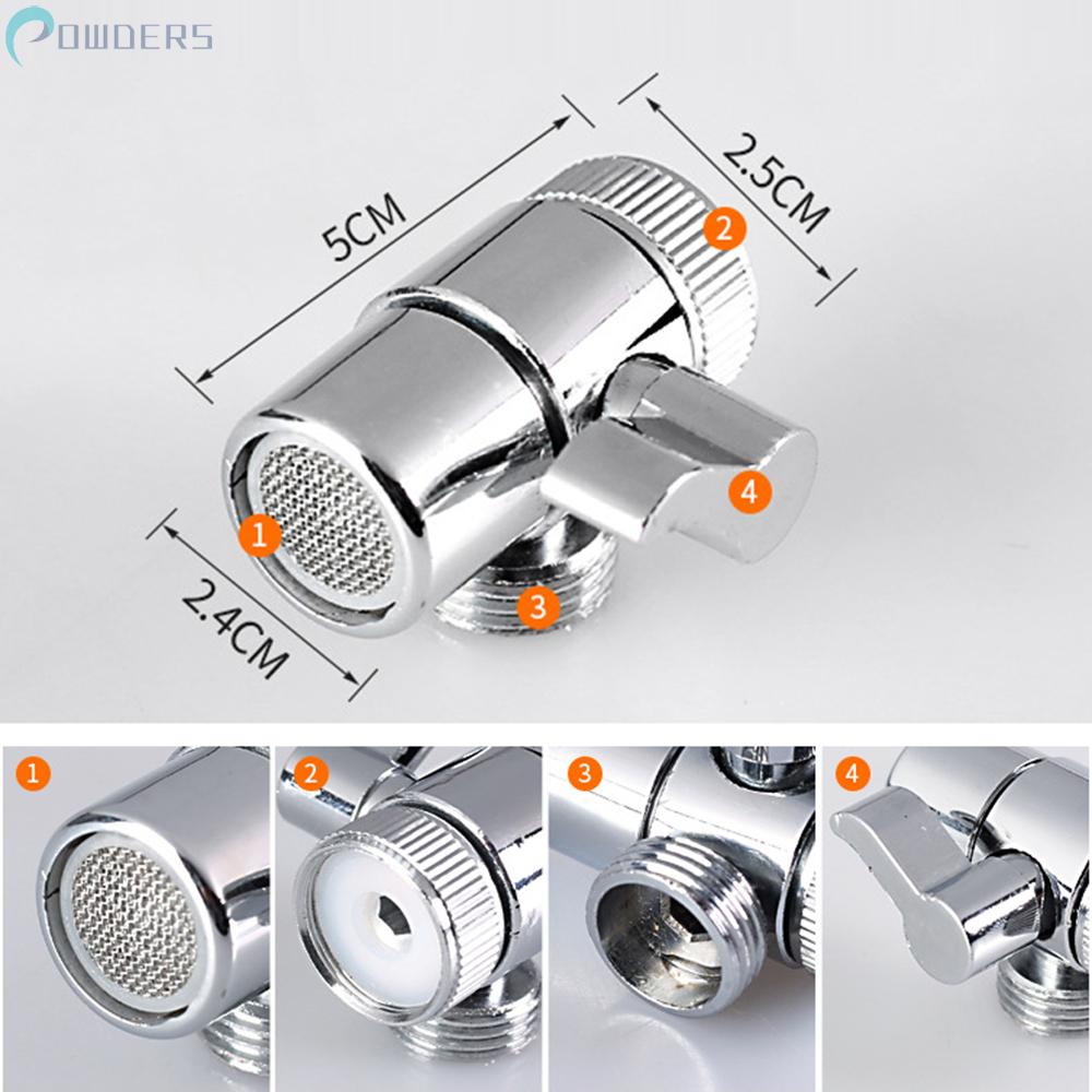 Bộ Van Vòi Nước Bằng ABS Màu Bạc Kèm Đế Cho Bồn Rửa