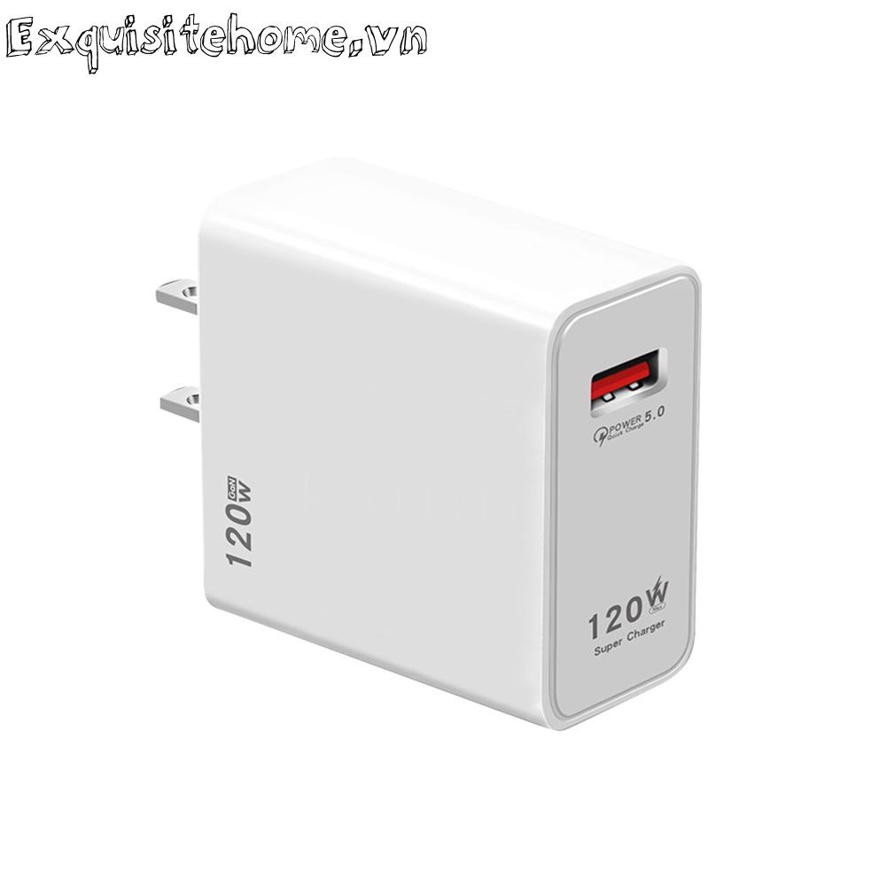 Đầu Sạc USB Thông Minh 120W An Toàn Cho Samsung Huawei