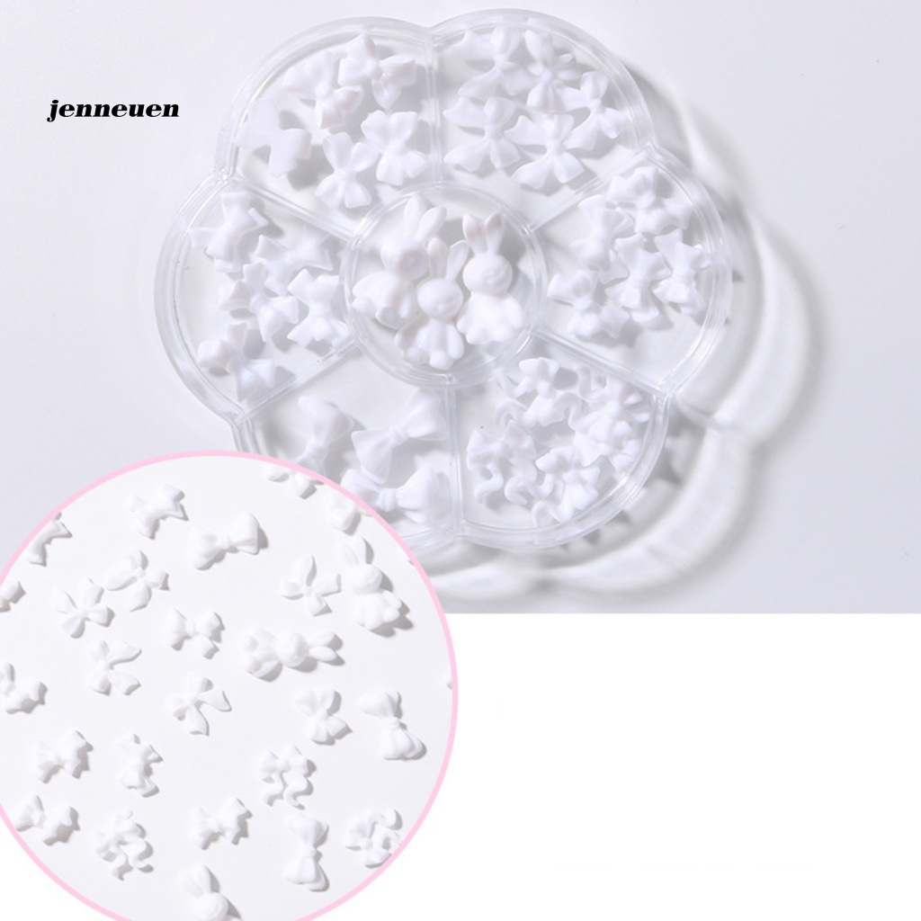 1 Hộp Phụ Kiện Trang Trí Móng Tay Trọng Lượng Nhẹ Đính Nơ Cho Nữ