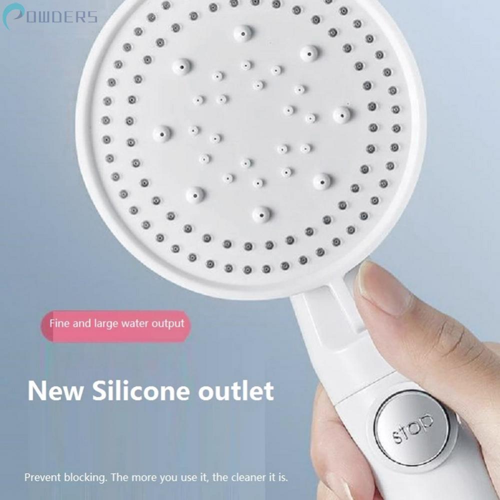 Đầu Vòi Hoa Sen Áp Suất Cao Bằng Silicone Có Thể Điều Chỉnh Tiện Dụng