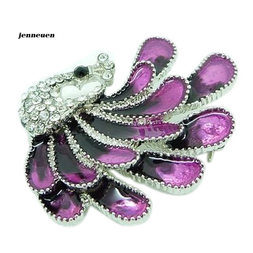 Trâm Cài Áo Hình Chim Công Đính Đá Thời Trang