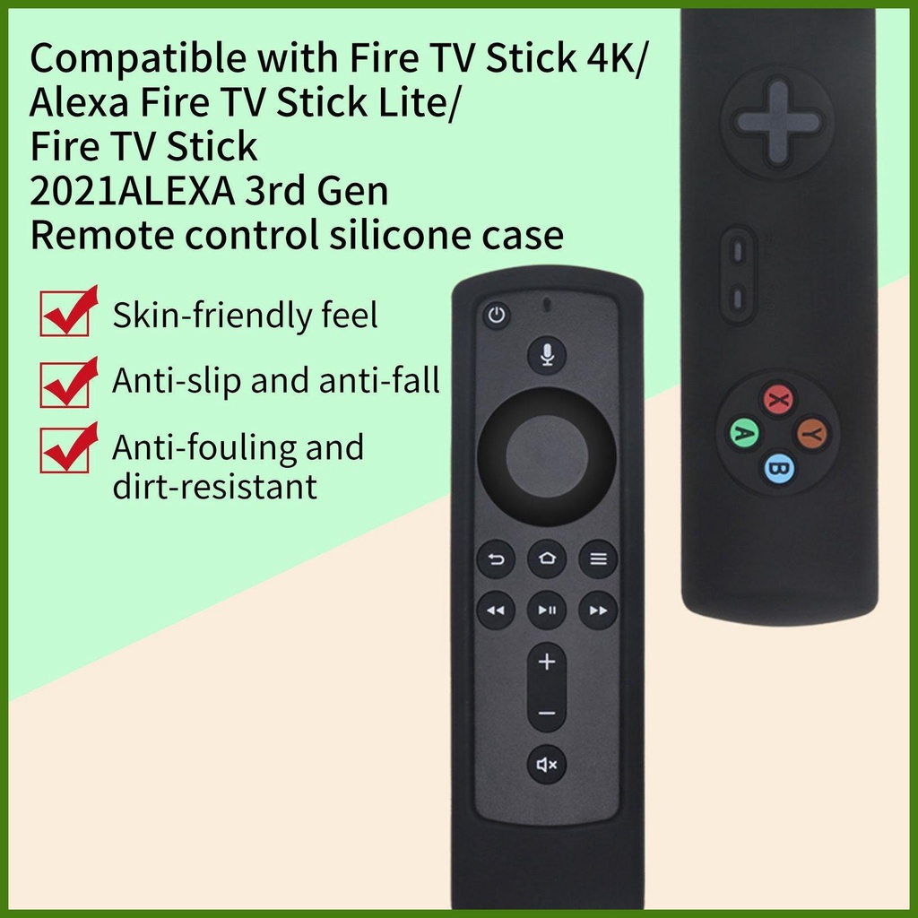Vỏ Bọc Điều Khiển Từ Xa Bằng Silicon Chống Nước Chống Sốc Cho Fire TV Stick 2021ALEXA rdavn