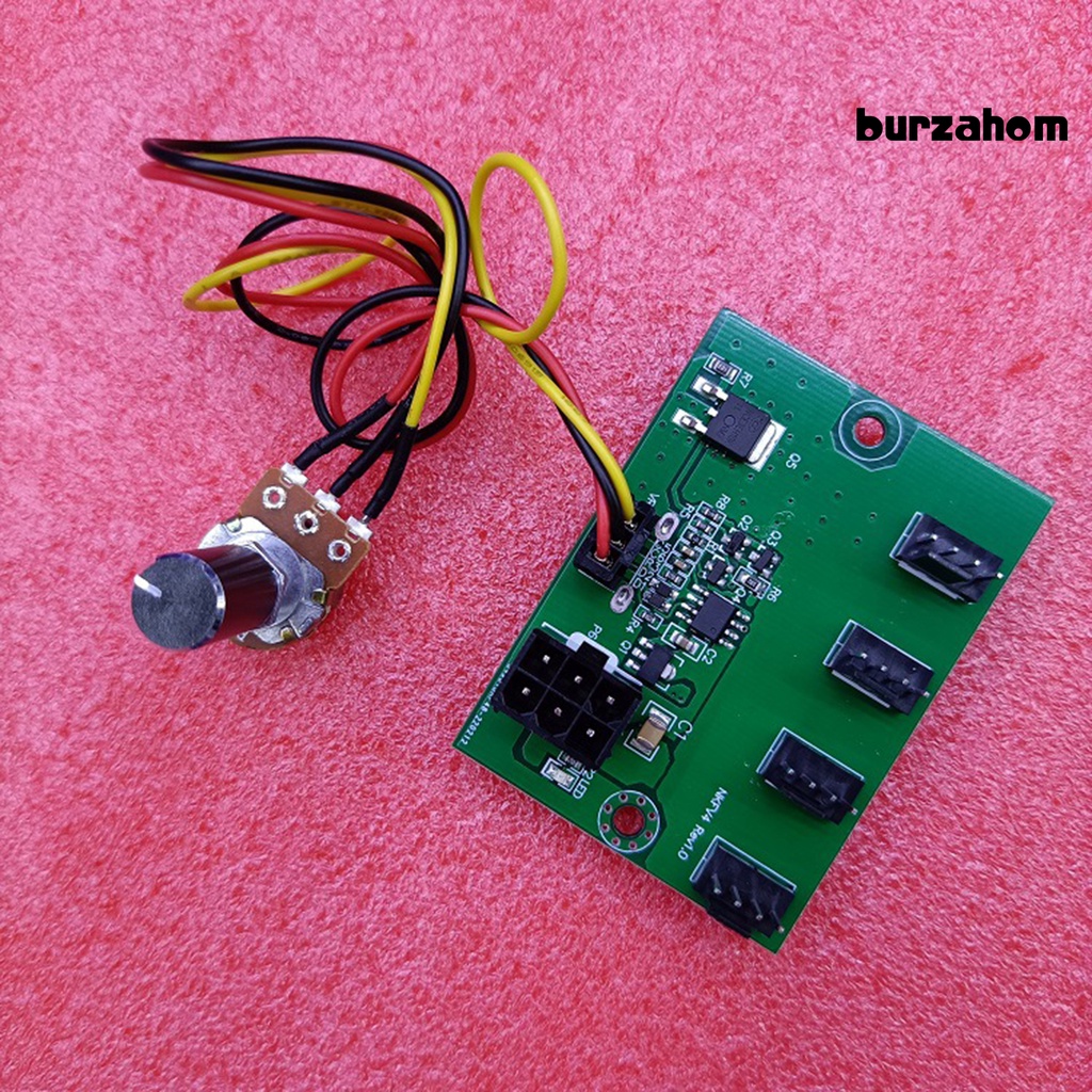 Mô-đun Điều Khiển Tốc Độ Quạt 4 Kênh 6 PIN Cho Máy Tính