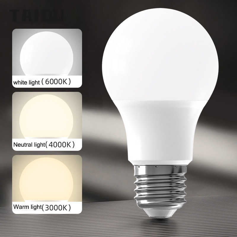 TAIDU bóng đèn led vặn E27 bóng đèn trắng ấm vàng đồ gia dụng trong nhà siêu sáng chiếu sáng công suất cao nguồn sáng tiết kiệm năng lượng