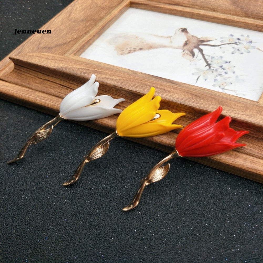 Trâm Cài Áo Hình Hoa Tulip Thanh Lịch Cho Nữ