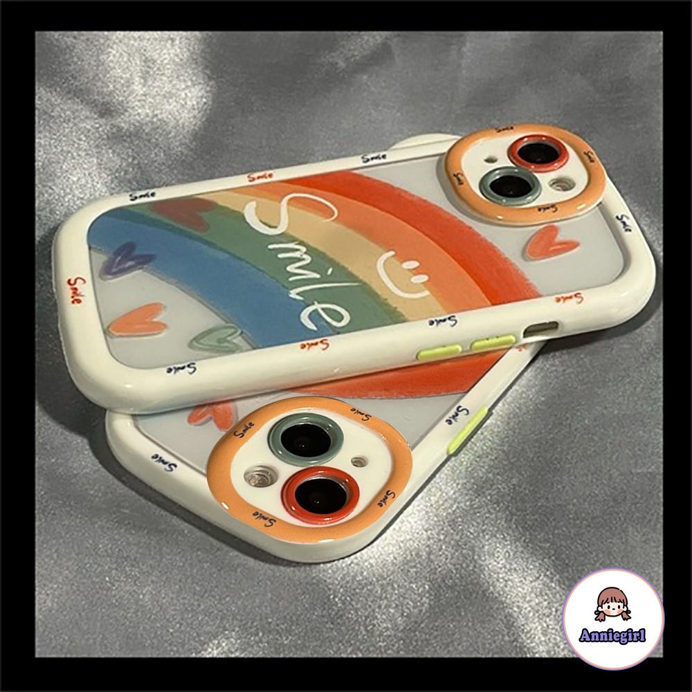 Ốp Điện Thoại PC Cứng Viền TPU Mềm Màu Cầu Vồng Graffiti Cho IPhone 14 Pro Max 11 13 Pro Max 12 Pro Max