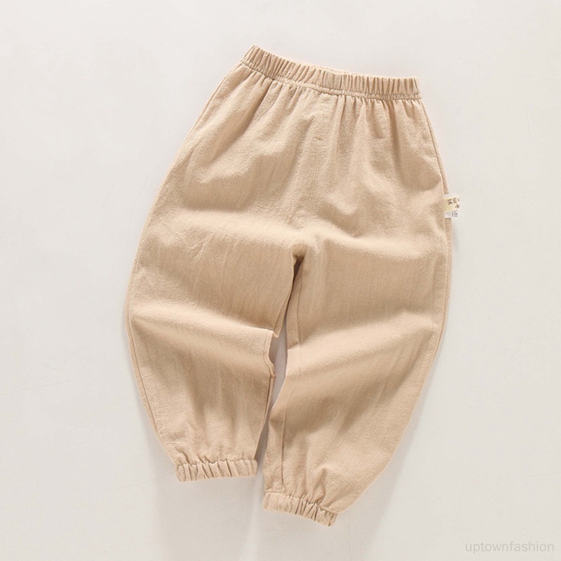 Quần Jogger Chất Liệu Cotton Lanh Thời Trang Xuân Thu Cho Bé Trai