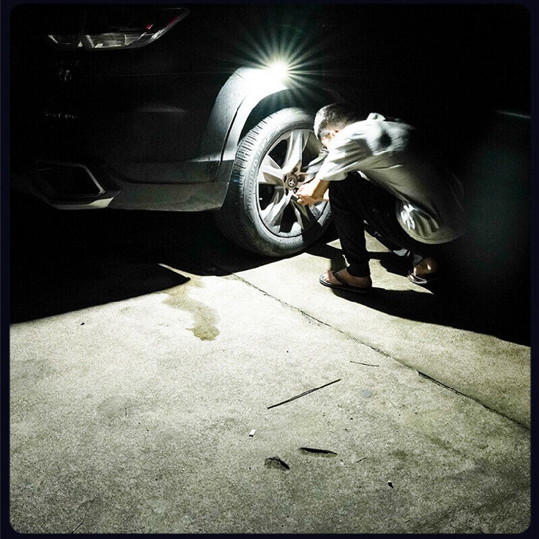 COB LED Headlamp USB Rechargeable Headlight Bar Torch Work Light Head Band Lamp