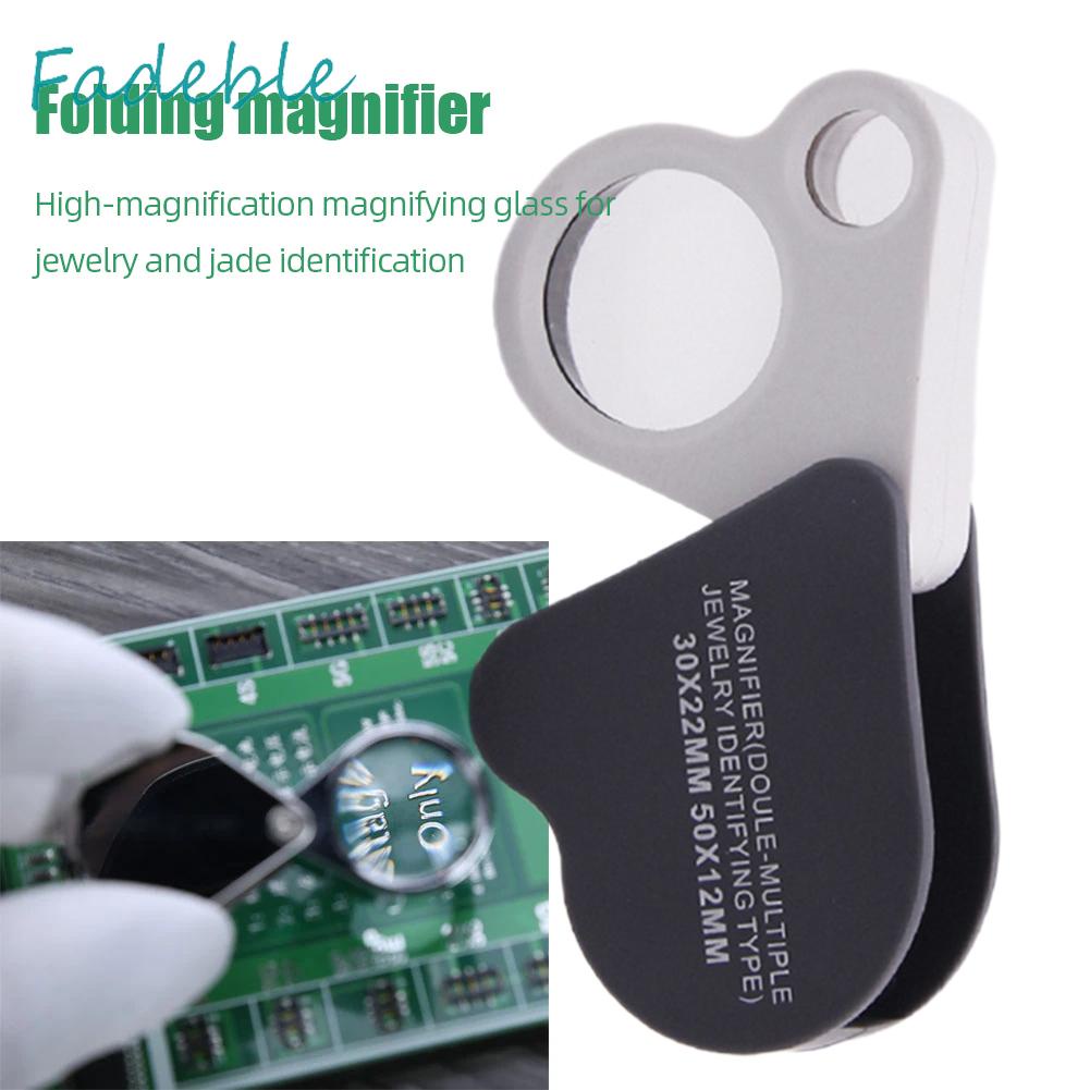 Kính Lúp Phóng Đại Trang Sức 30X 50X Có Thể Gấp Gọn Tiện Dụng