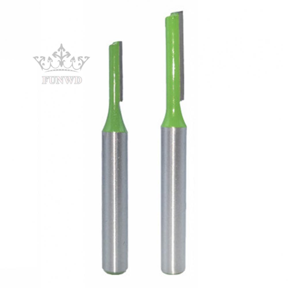 【FUNWD】Router Bit 6mm Shank Router Bit Lubricated YG8 +/- .003&quot; Tolerance 2pcs