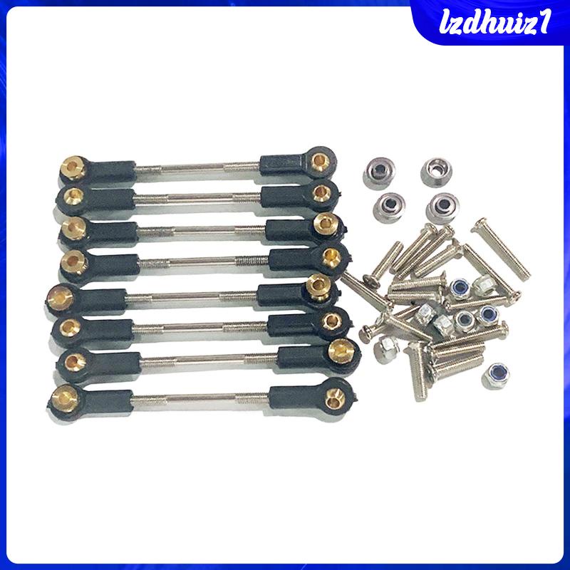 Bộ 8 Thanh Kéo Thay Thế Bằng Hợp Kim Nhôm Cho Xe Hơi Điều Khiển Từ Xa M78 DIY 1: 12