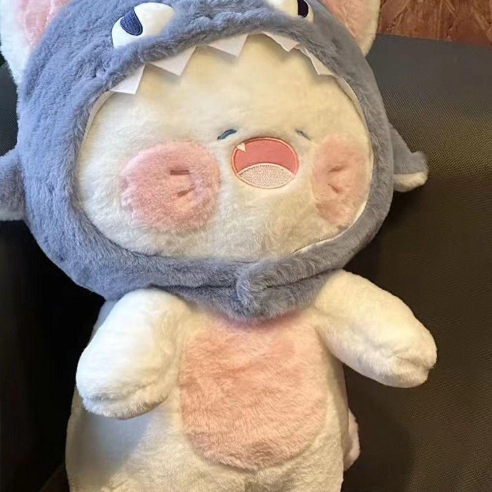 Đồ chơi nhồi bông Hình Cá Mập Mềm Mại Đáng Yêu Trang Trí Nhà Cửa