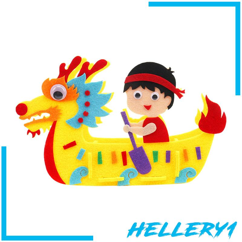 Bộ Đồ Chơi Lắp Ráp Hình Rồng / Thuyền Bằng Vải Không Dệt Sáng Tạo Cho Bé