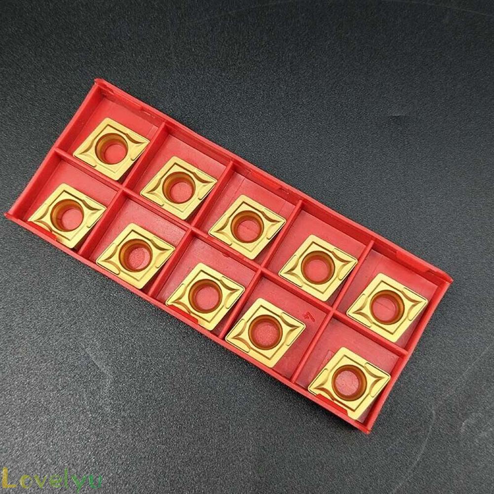 ⭐24H SHIPING ⭐Turning Inserts 10pcs CARBIDE BLADE CCMT 432 CCMT120408 Carbide Cast Iron