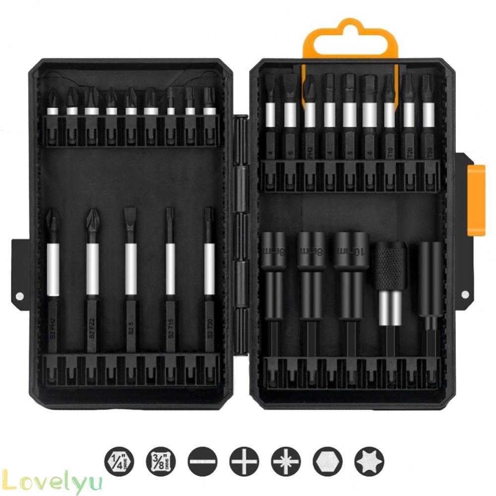 ⭐24H SHIPING ⭐Screwdriver Bit Steel Torx Cross 1/4 Hex 150*100*45mm 28pcs/Set Batch Head