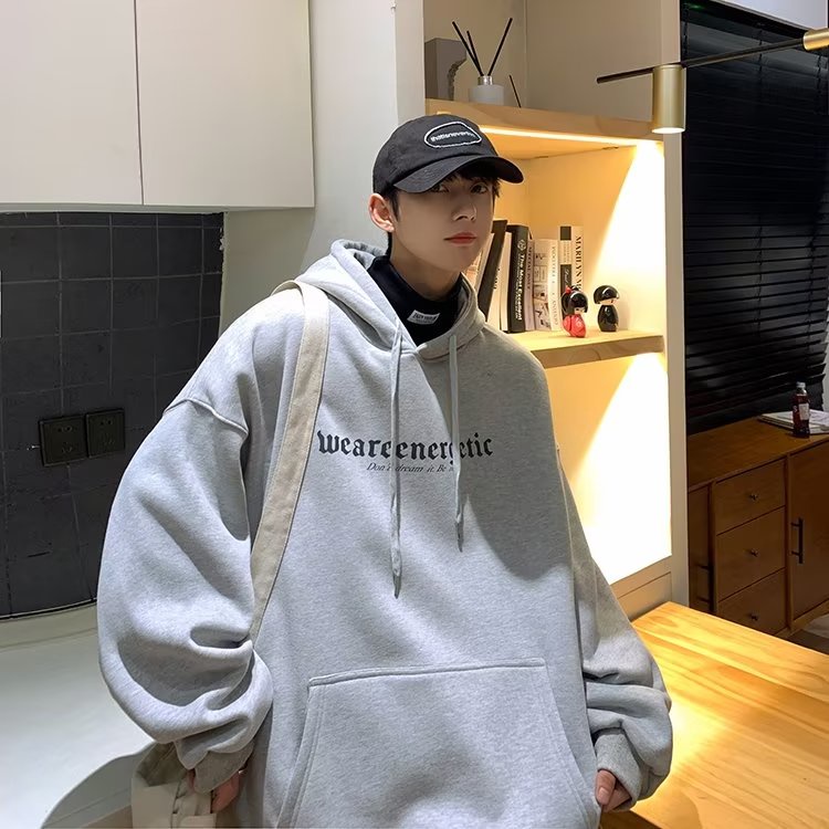 Áo Khoác Hoodie Dáng Rộng Họa Tiết Sọc Caro Thời Trang Cho Học Sinh