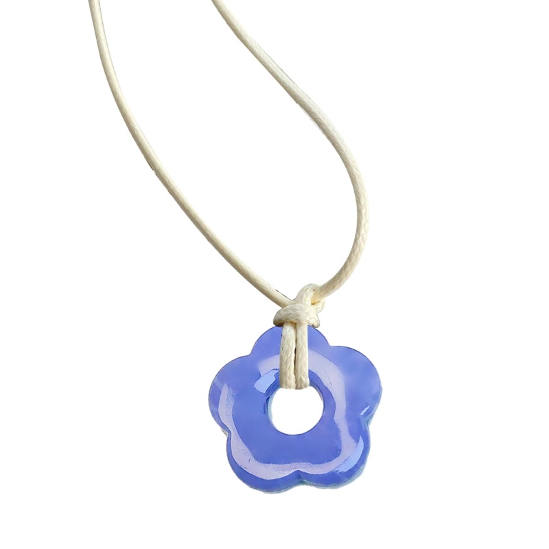 Vòng cổ Mặt Acrylic Hình Hoa Phong Cách Bohemian Thời Trang Cho Nữ