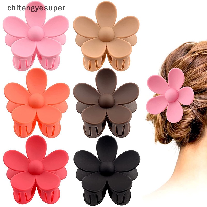Kẹp Tóc Càng Cua Lớn 2.8 Inch Nhám Không Trượt Chắc Chắn Cho Nữ