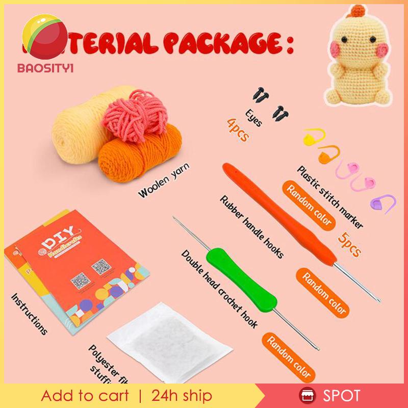 Thú Nhồi Bông Đan Len Thủ Công Hình Khủng Long Dễ Thương Cho Người Mới Bắt Đầu