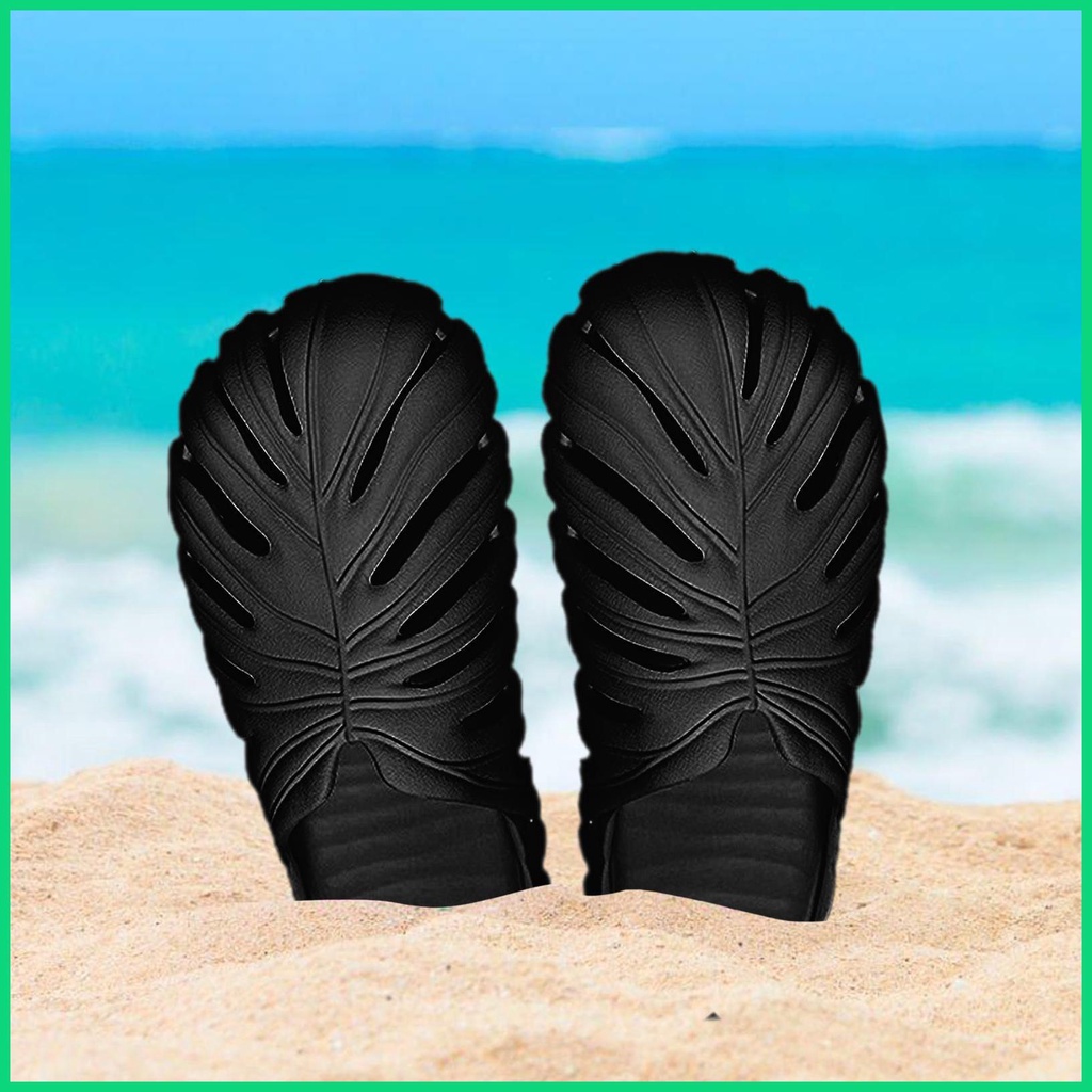 Dép Sandal Trượt Hình Chiếc Lá Chống Trượt Cho Nam Đi Biển / Ngoài Trời