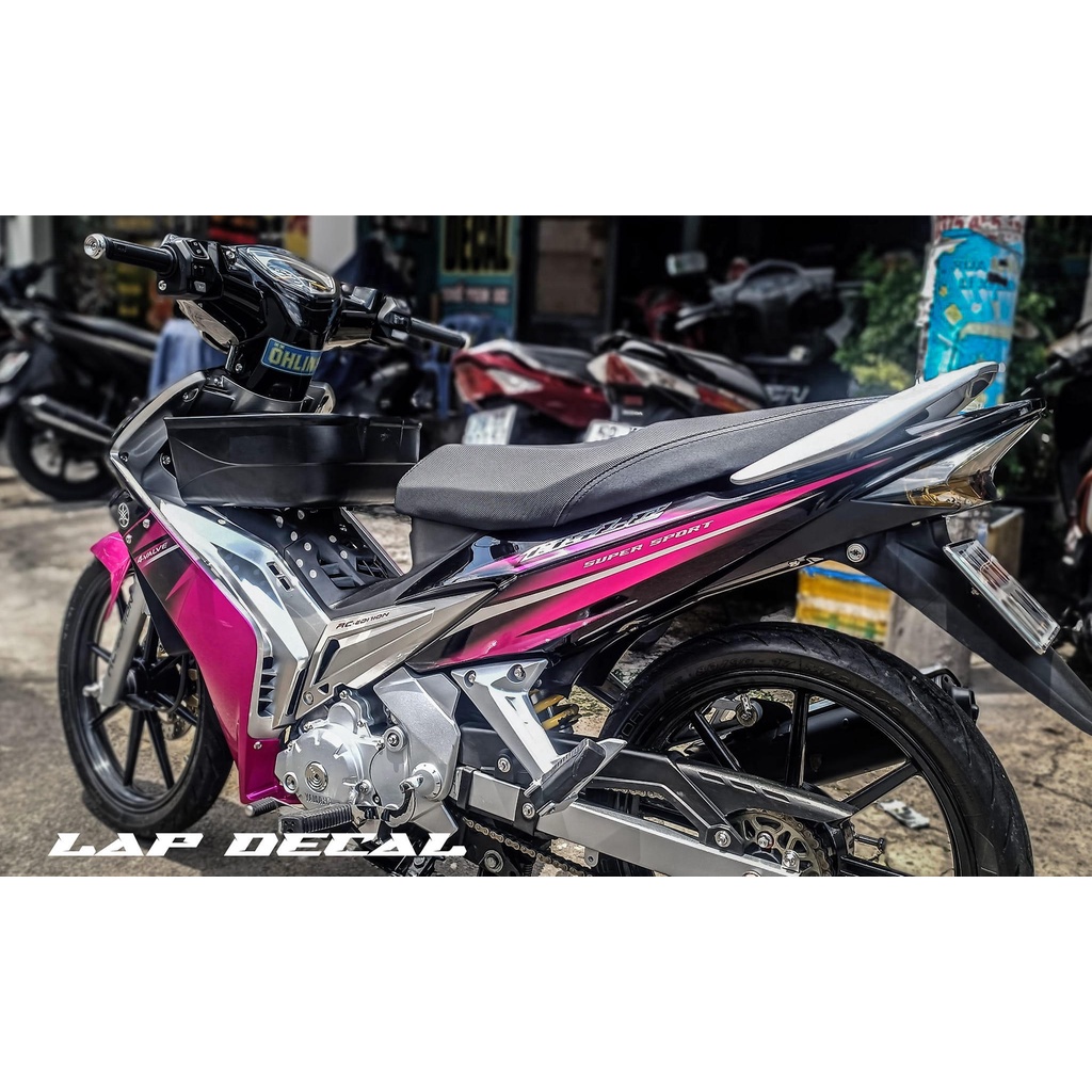[FreeShip]  Tem rời Exciter 2010 - Mẫu LC135 hồng đen nổi bật -  cực đẹp