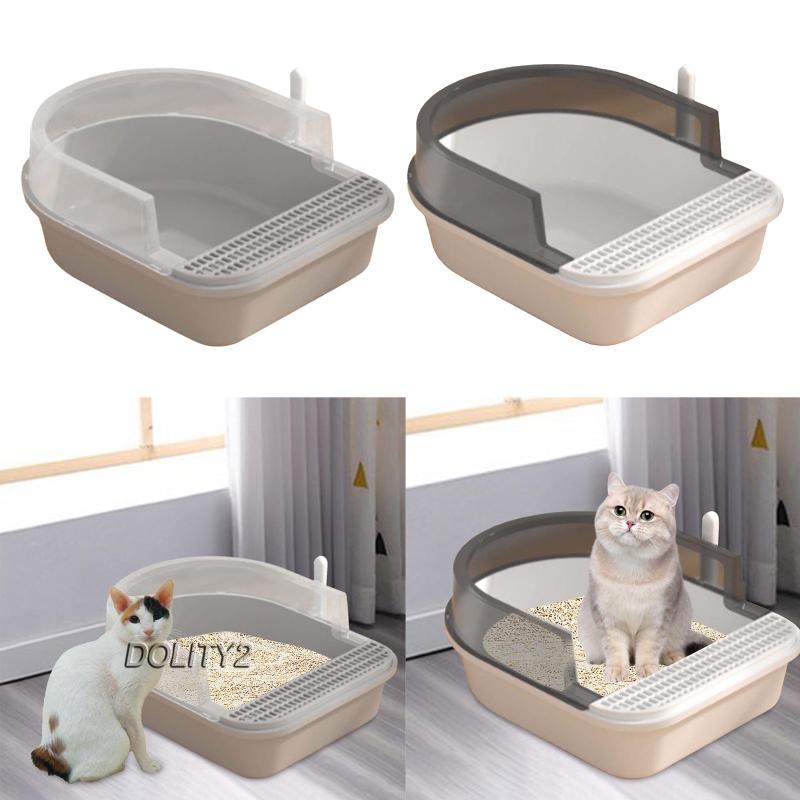 Hộp Giòi Cát Vệ Sinh Trong Nhà Dễ Lau Chùi Cho Mèo