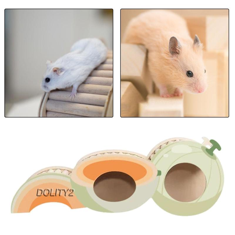 Đồ Chơi Đường Hầm Bằng Gỗ Cho Chuột Hamster Leo Trèo