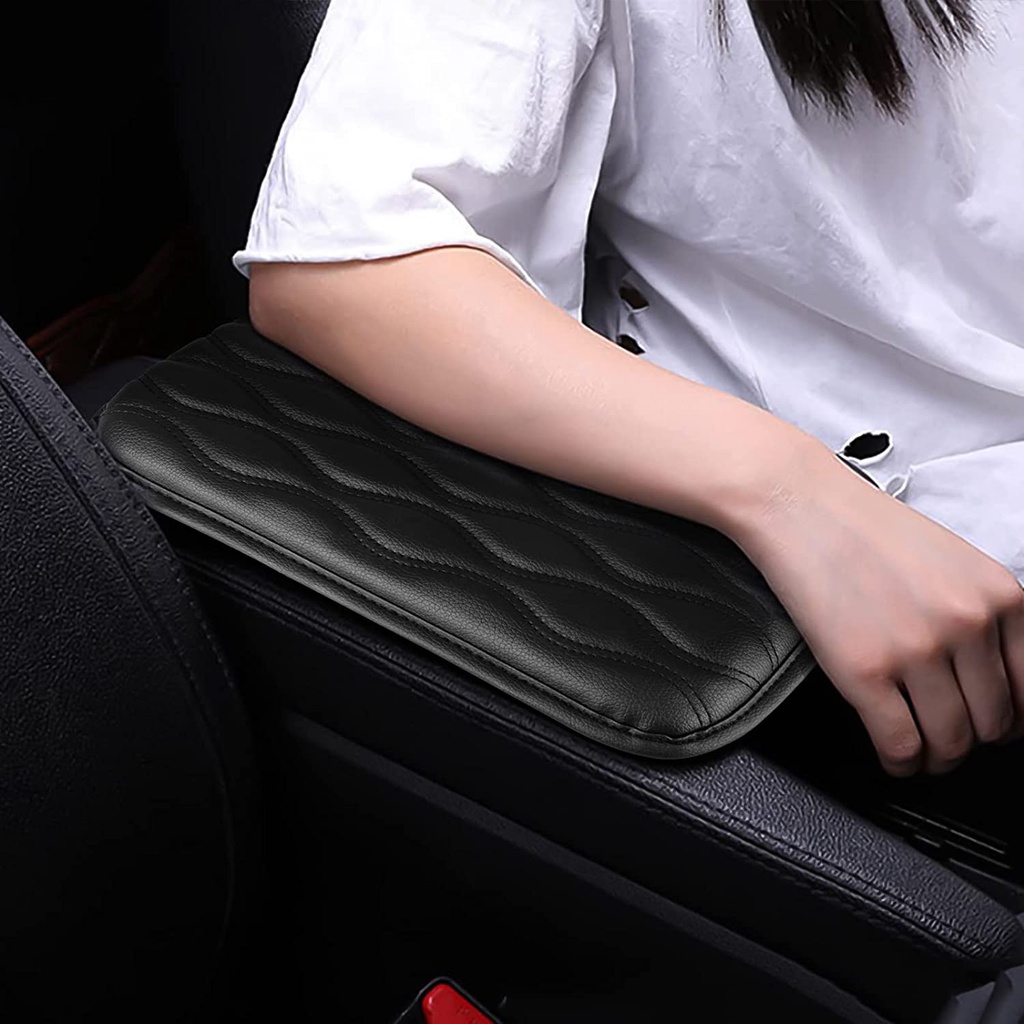 Đệm Da Bọc Bệ Tỳ Tay Chống Trượt Chống Nước Cho Xe Hơi