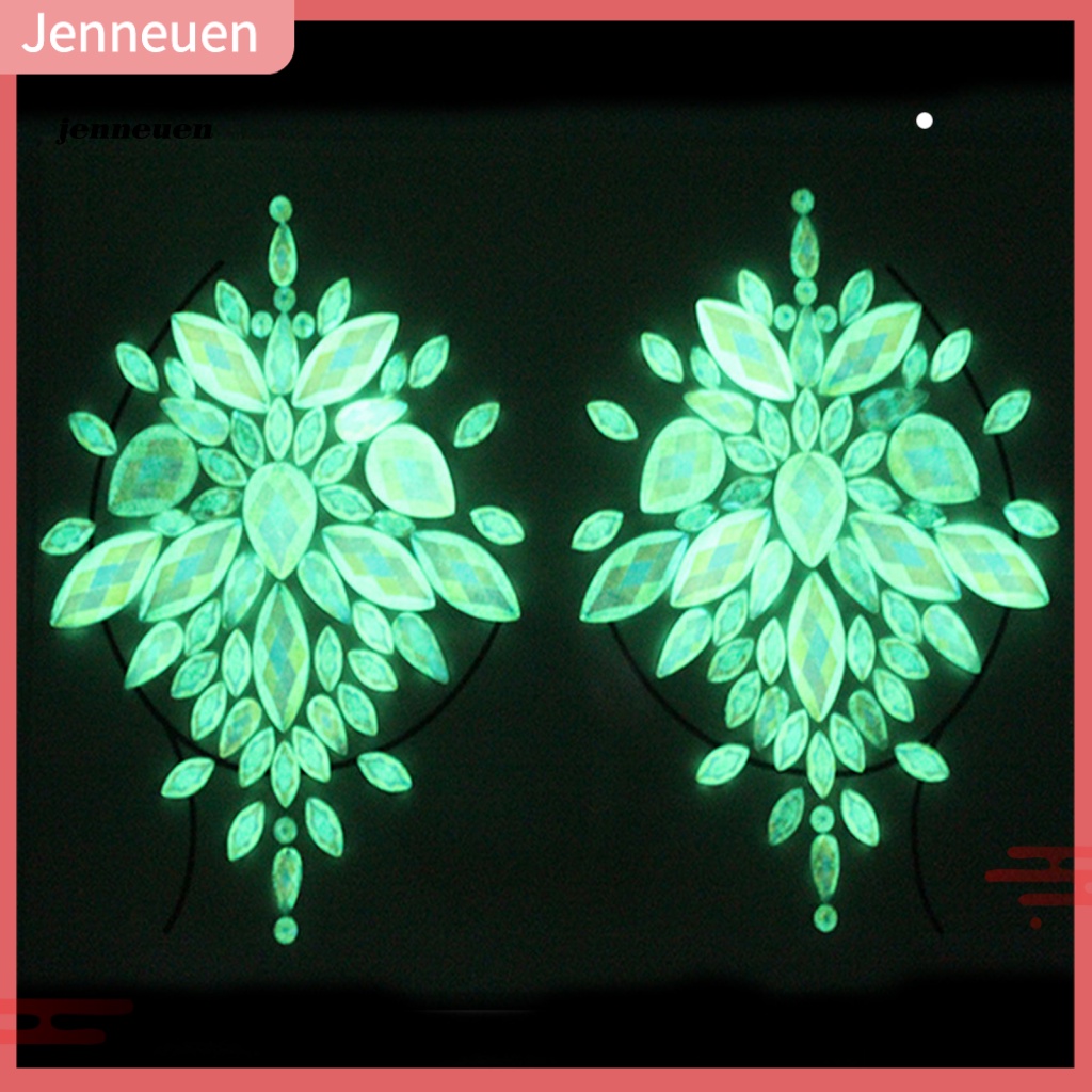 Hình Xăm Dán Tạm Thời Màu Dạ Quang Độc Đáo