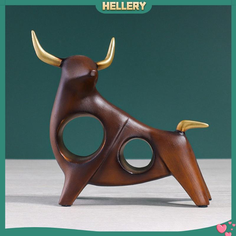 Mô Hình Bò Sữa Bằng Nhựa Resin Thủ Công Để Bàn Trang Trí Nhà Cửa / Văn Phòng