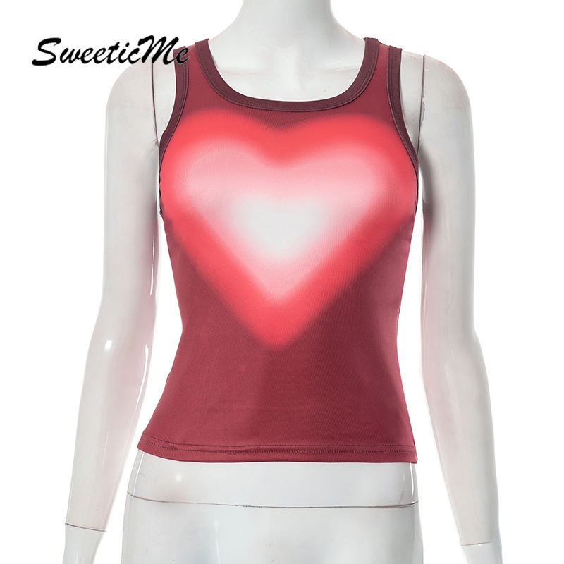 Áo Tank Top Cổ Tròn Dáng Ôm Màu Tương Phản Thời Trang 2023 Cho Bạn Gái