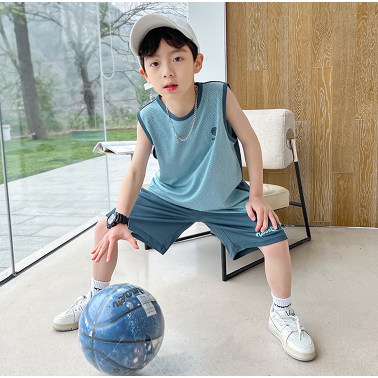 Bộ Quần Áo Thể Thao Thoáng Khí Nhanh Khô Cho Bé Trai