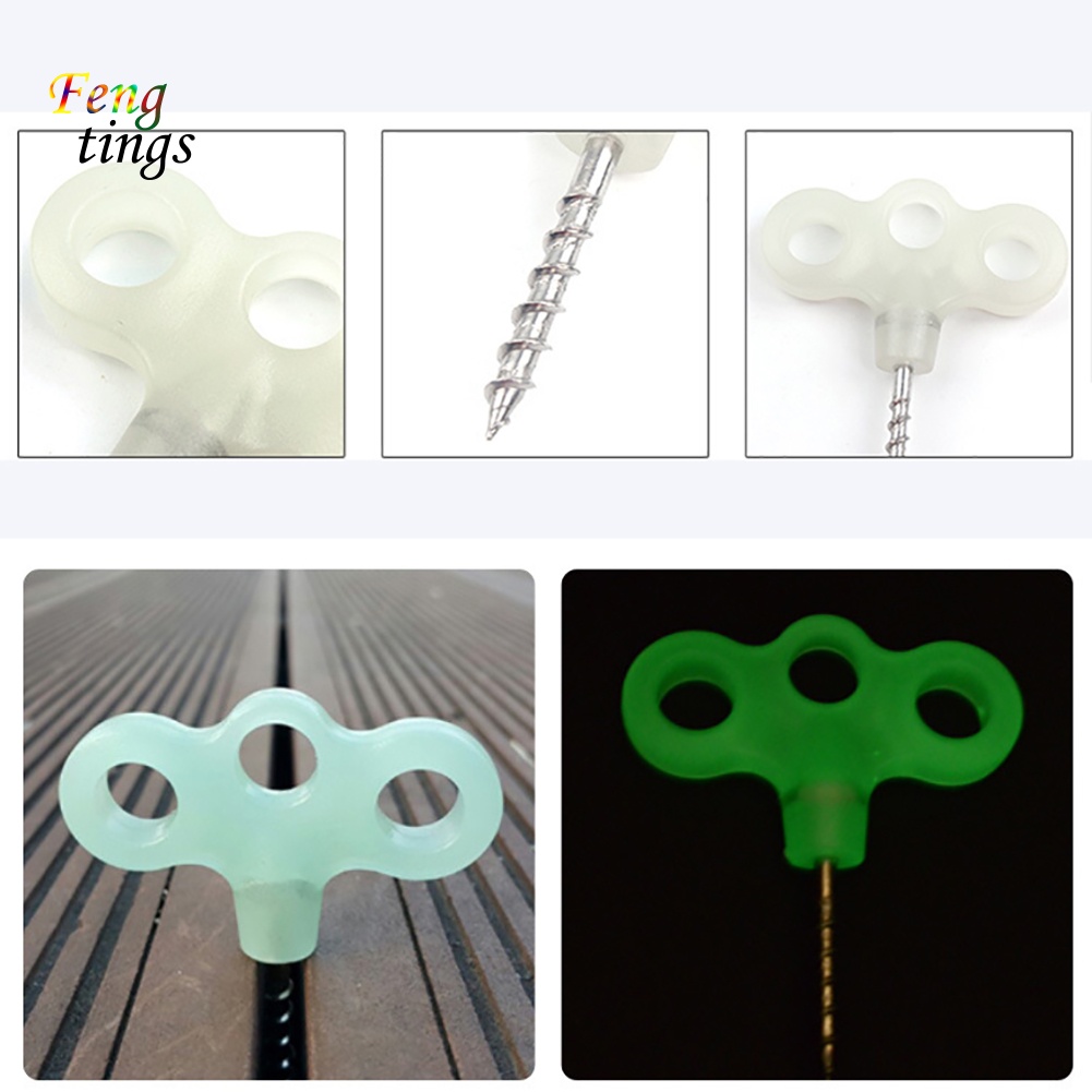 Cọc Dựng Lều Ba Lỗ Dạng Xoắn Ốc Bằng Nhựa