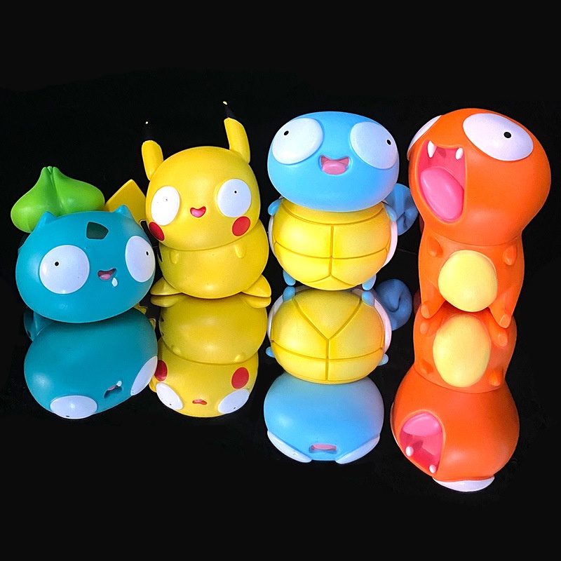 Mô Hình Nhân Vật Pokemon SY2 Dumb Pikachu Bulbasaur Squirtle Charmander Mắt To Dễ Thương Cho Bé YS2