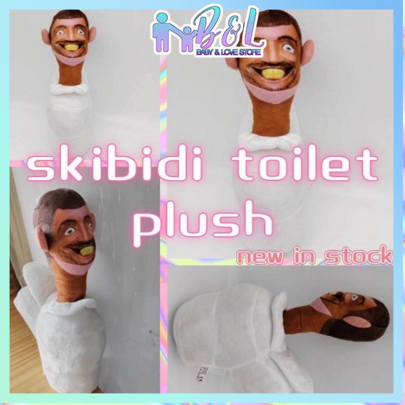 Đồ Chơi Búp Bê Nhồi Bông Hình Skibidi Kinh Dị Camara Titan TV Quà Tặng Halloween Cho Trẻ Em 27cm