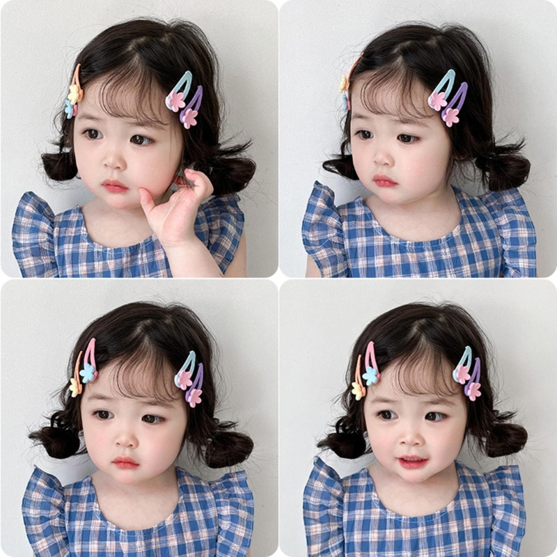 Bộ 6 Kẹp Tóc Chống Trượt Màu Sắc Ngọt Ngào Thời Trang Xuân Hè Cho Nữ