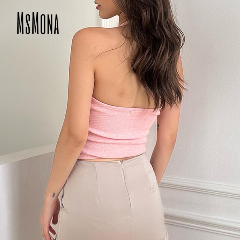 Áo Sát Nách Cổ Yếm Dáng Ôm Thời Trang Mới 2023 Cho Nữ