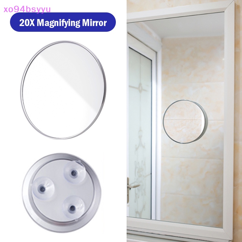1 Gương Trang Điểm xo94bsyyu Phóng Đại 20X Kèm 3 Giác Hút
