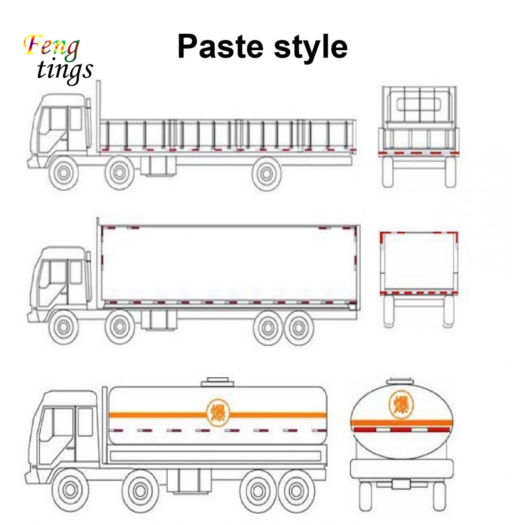 [Ft] Miếng Dán Phản Quang Màu Đỏ Trắng Phản Quang Hấp Dẫn Mạnh Mẽ Quyến Rũ Chịu Nhiệt Cho Thân Xe Hơi